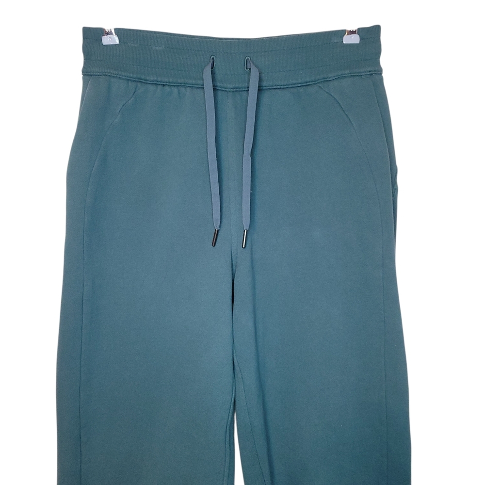 Lululemon Scuba High Rise Joggers Size 6 Green Jasper Soft Lounge Athletic Pants - Picture 5 of 10